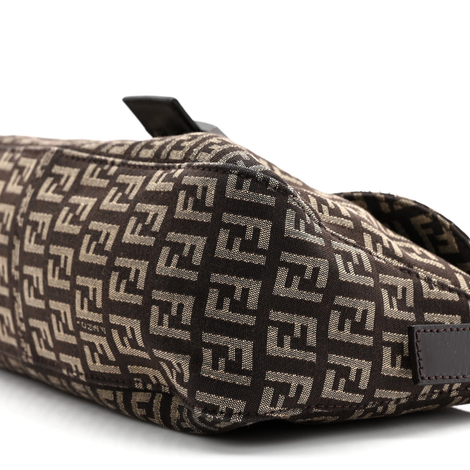 Fendi Zucchino Vitello Baguette Testa di Moro Beige 8 of 8