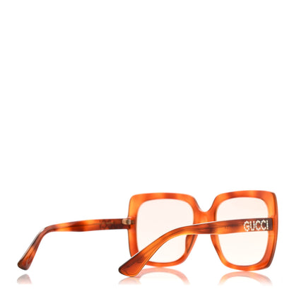 Gucci Square Frame Crystal Sunglasses GG0418S Tortoiseshell 4 of 8