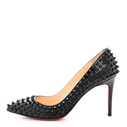 Christian Louboutin Patent Pigalle Spikes 85 Pumps 38.5 Black 1 of 9