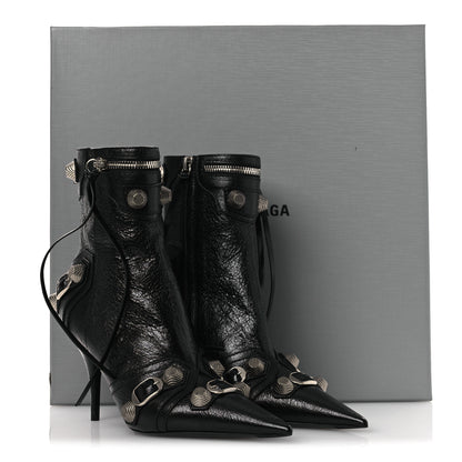 Balenciaga Agneau Arena Cagole 90mm Ankle Boots 36 Black 11 of 11