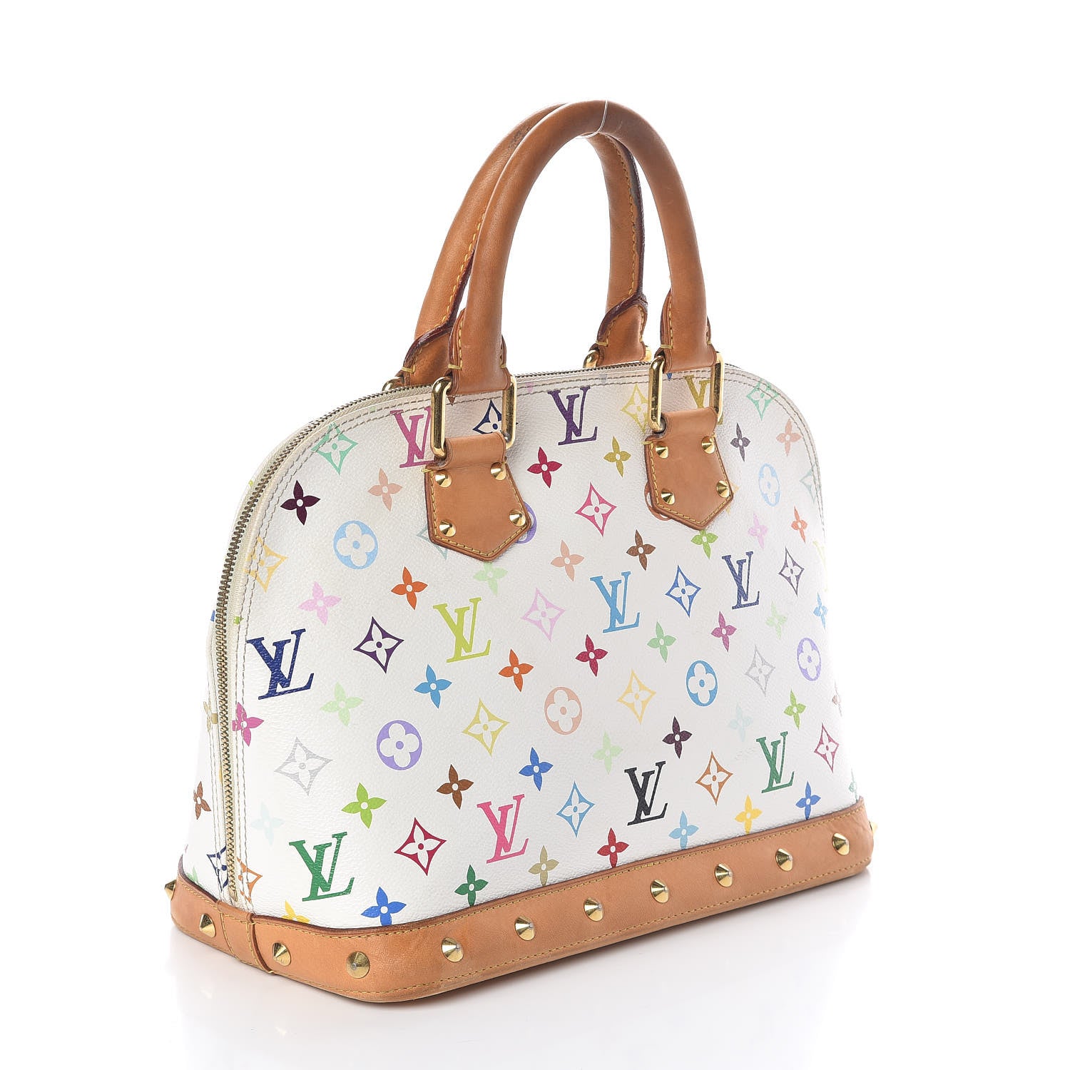 Louis Vuitton Monogram Multicolor Alma White 3 of 12