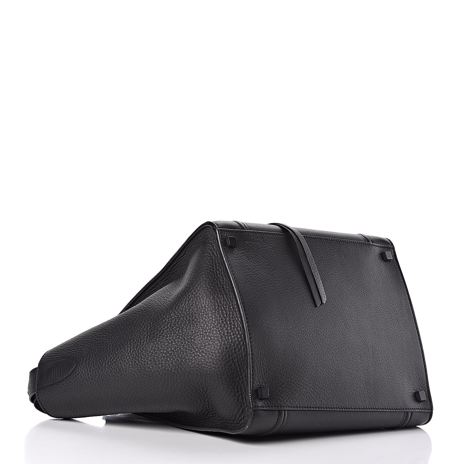 Celine Supple Calfskin Medium Phantom Luggage Black 4 of 9