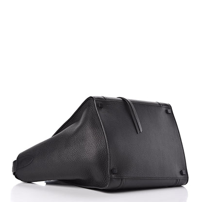 Celine Supple Calfskin Medium Phantom Luggage Black 4 of 9