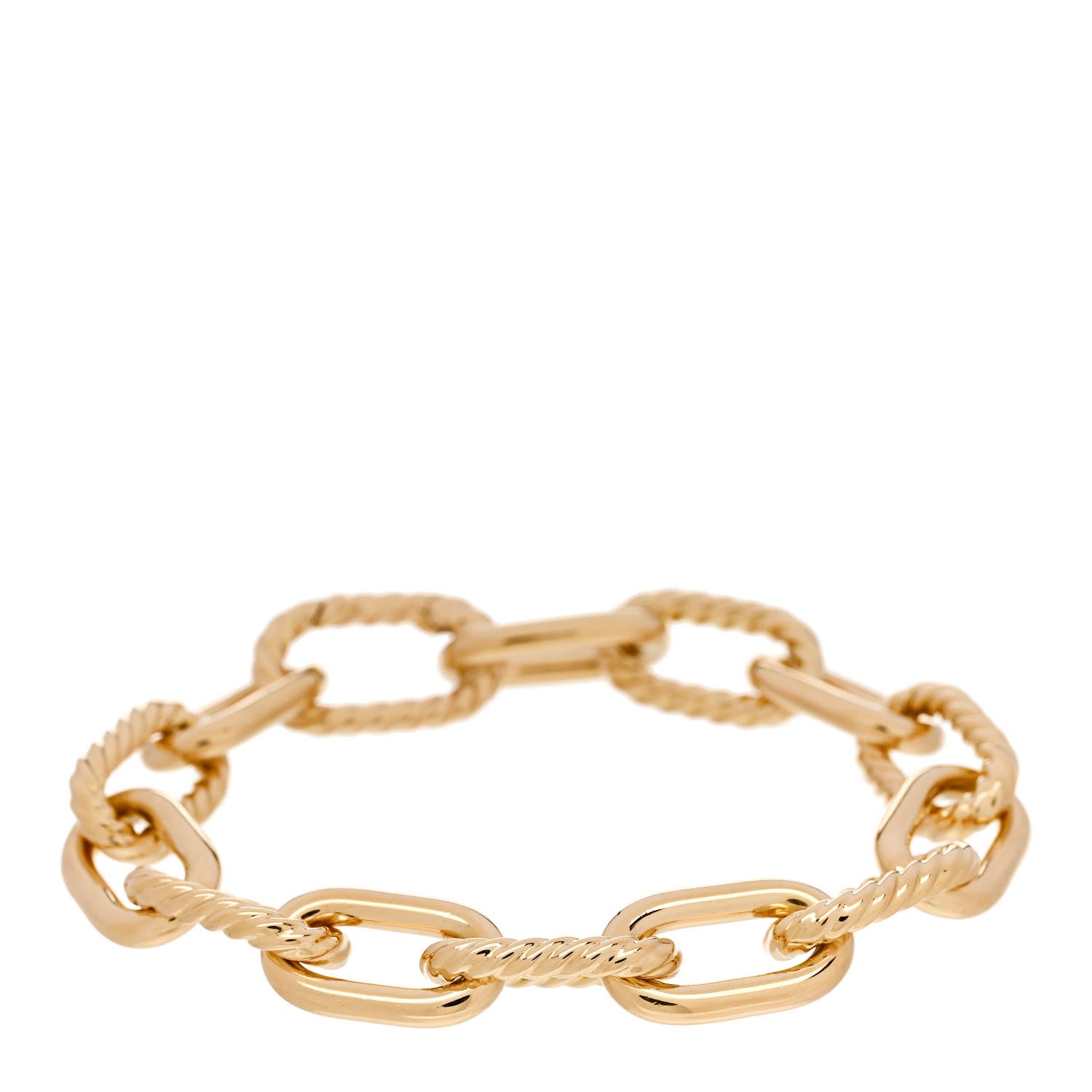 David Yurman 18K Yellow Gold 11mm Madison Classic Chain Bracelet 1 of 3