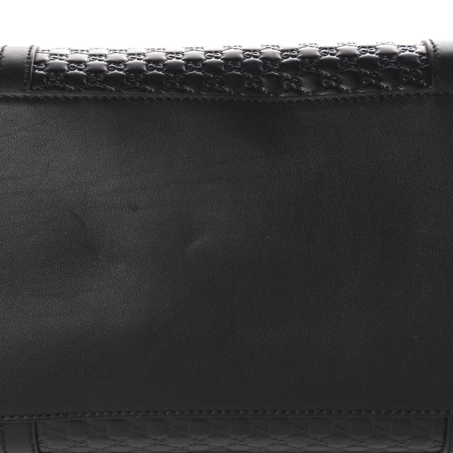 Soft Microguccissima Dome Satchel Black