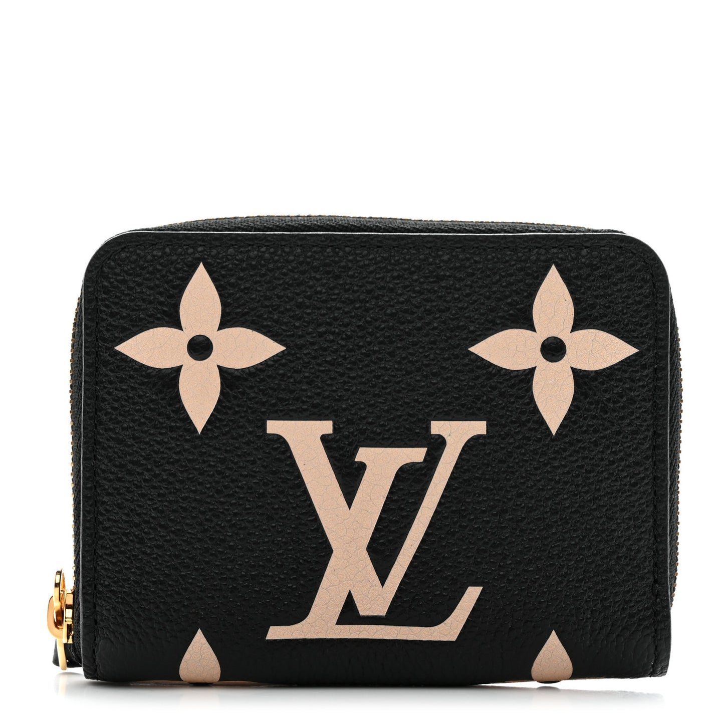 Empreinte Monogram Giant Zippy Coin Purse Black Beige