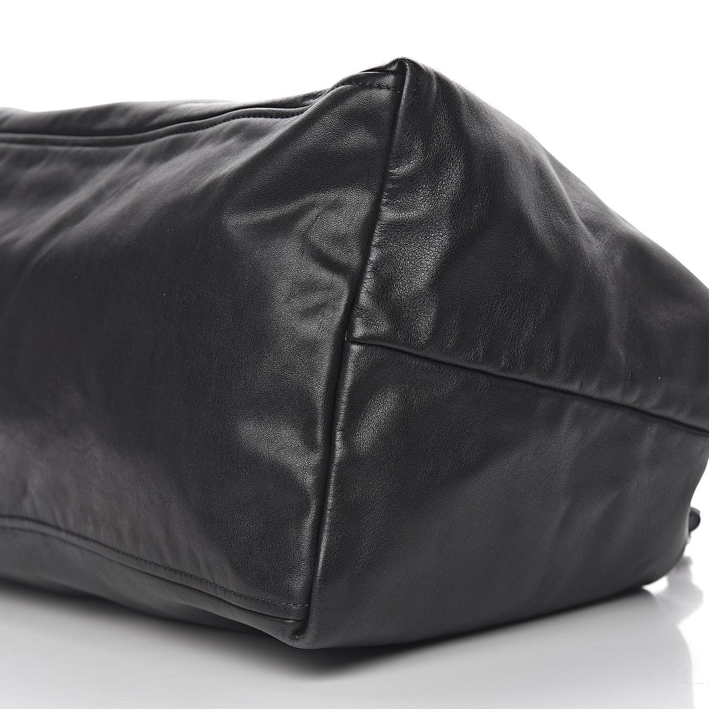 Soft Calf Chain Tote Black