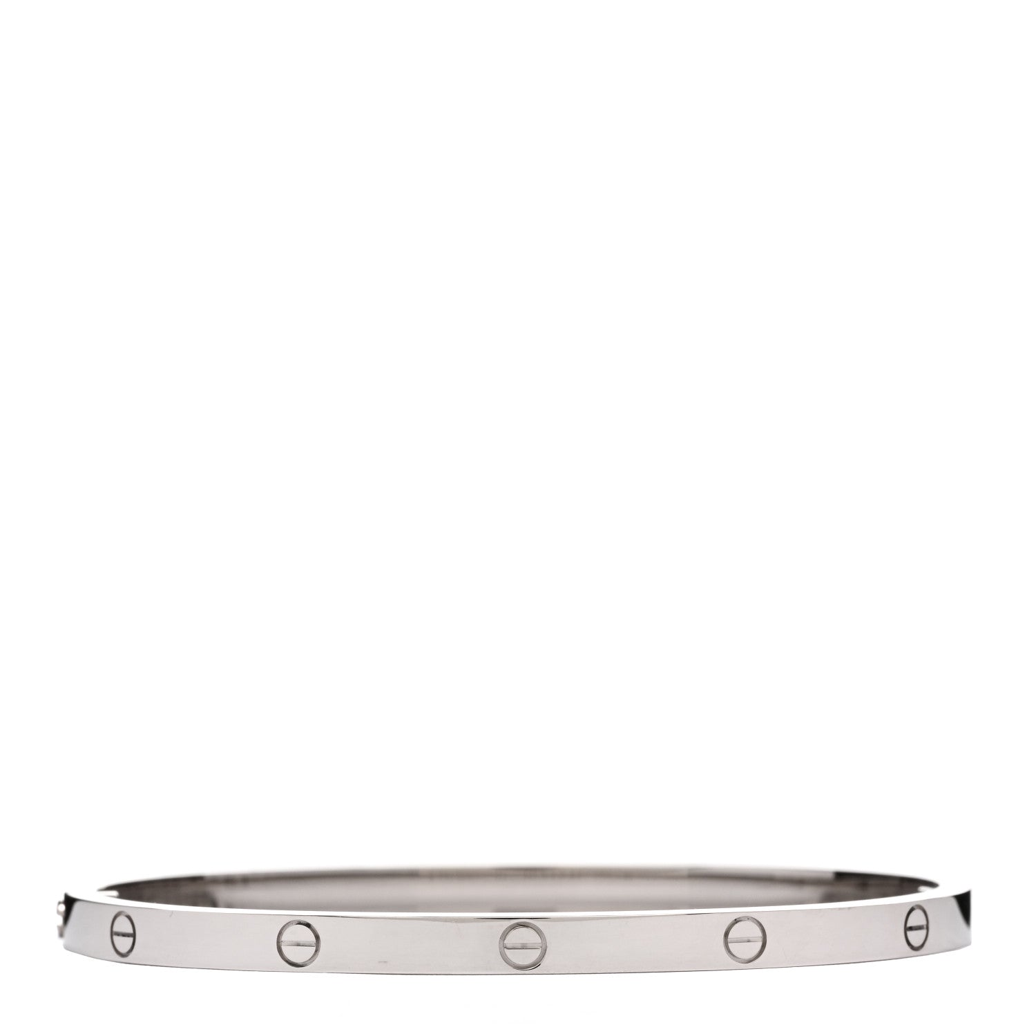 Cartier 18K White Gold Small LOVE Bracelet 16 2 of 5