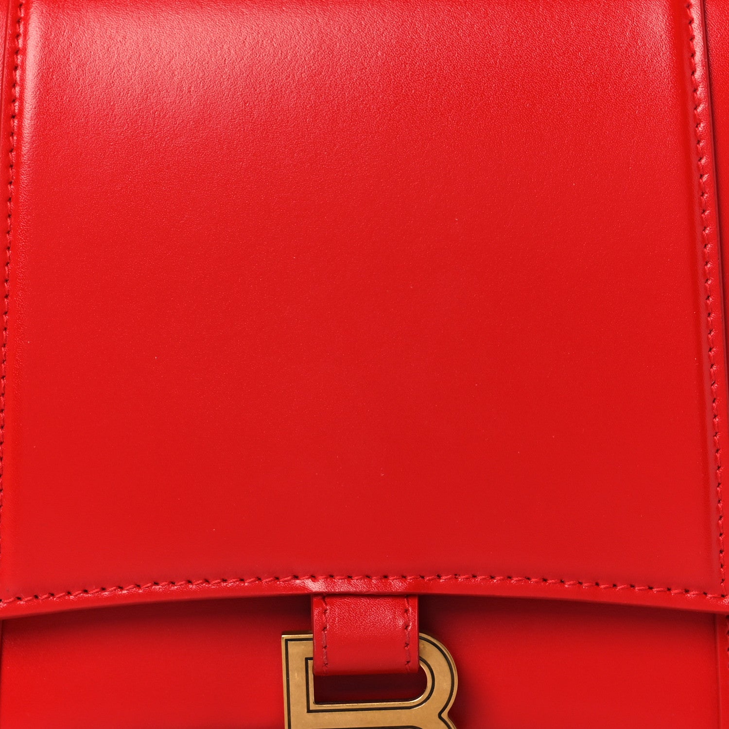 Balenciaga Shiny Box Calfskin Medium Hourglass Top Handle Bag Bright Red 7 of 11