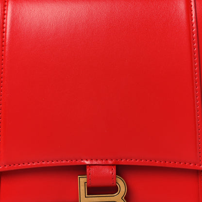 Balenciaga Shiny Box Calfskin Medium Hourglass Top Handle Bag Bright Red 7 of 11