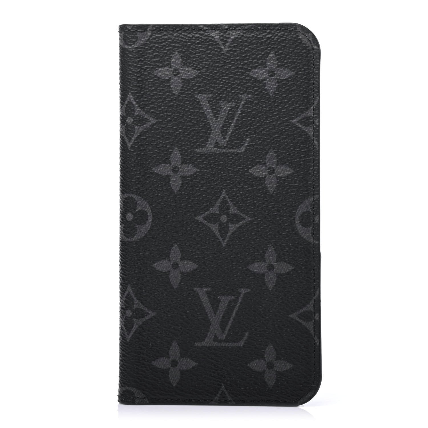 Louis Vuitton Monogram Eclipse iPhone XR Folio Case 1 of 4