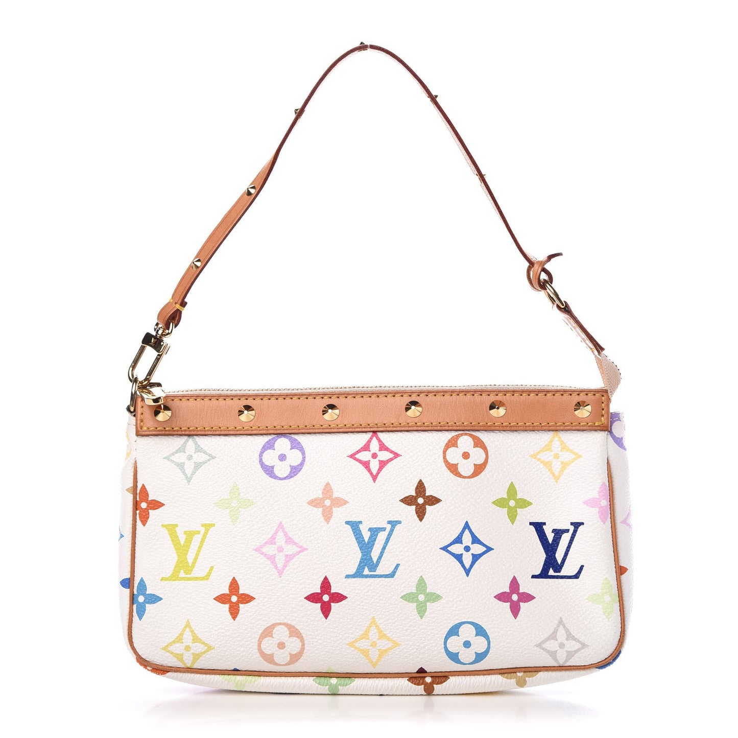 Monogram Multicolor Pochette Accessories White