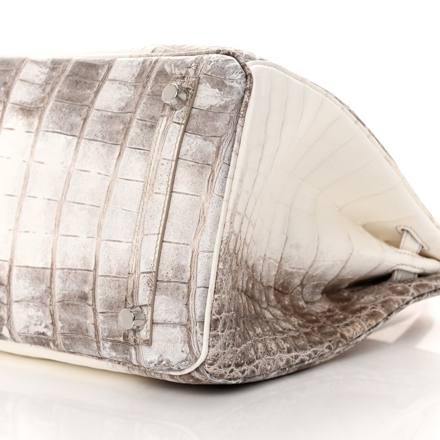 Matte Niloticus Crocodile Himalaya Birkin 30 Blanc
