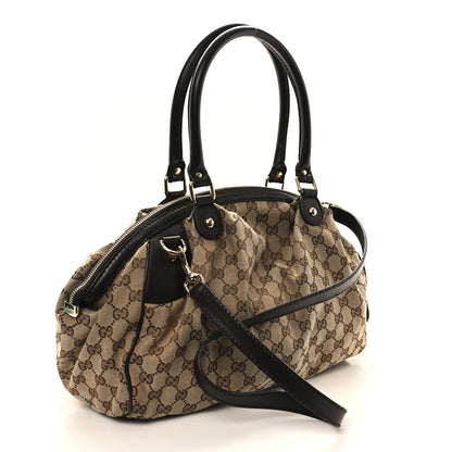 Gucci Monogram Medium Sukey Boston Bag Dark Brown 3 of 11