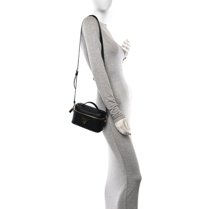 Prada Vitello Daino Mini Bag Black 3 of 9