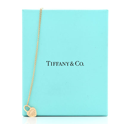 Tiffany 18K Yellow Gold Return to Tiffany Heart Lock Pendant Necklace 6 of 6