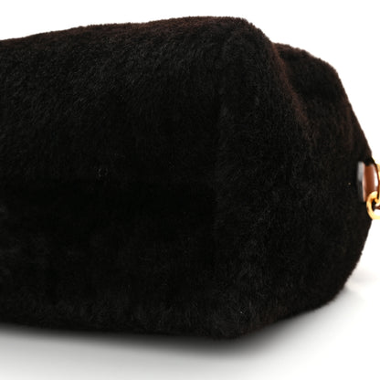 Louis Vuitton Shearling Monogram LV Ski Cozygram Speedy Bandouliere 25 Chocolate Cream 9 of 9