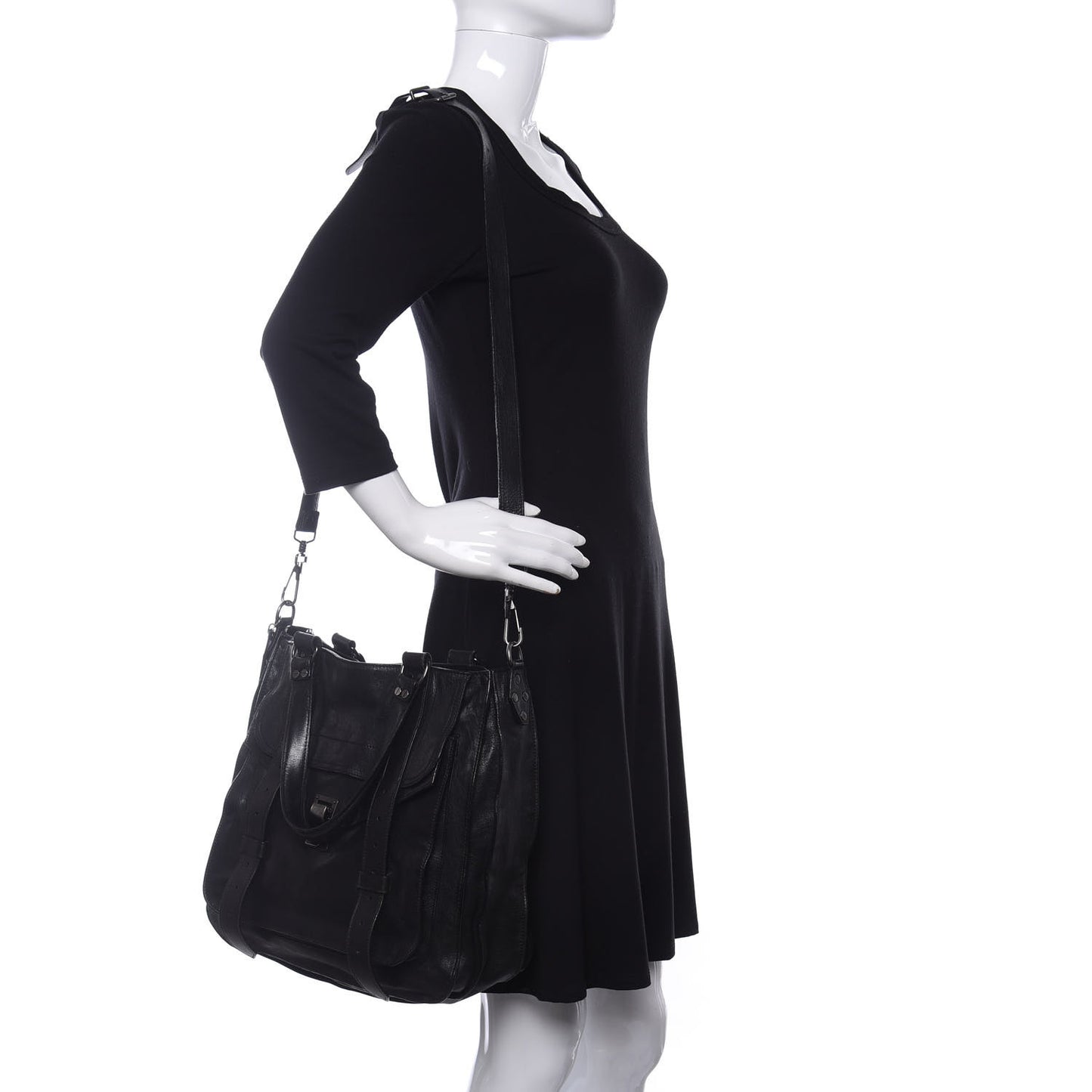 Lambskin PS1 Tote Black