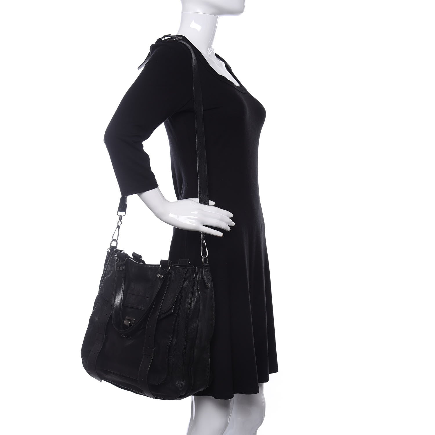 Proenza Schouler Lambskin PS1 Tote Black 2 of 14