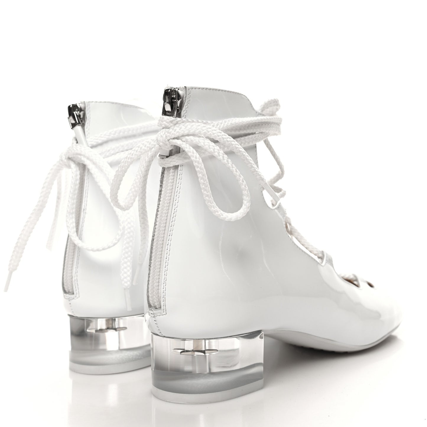Patent Diorarty 30mm Pumps 37.5 White