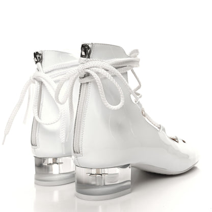Christian Dior Patent Diorarty 30mm Pumps 37.5 White 4 of 9