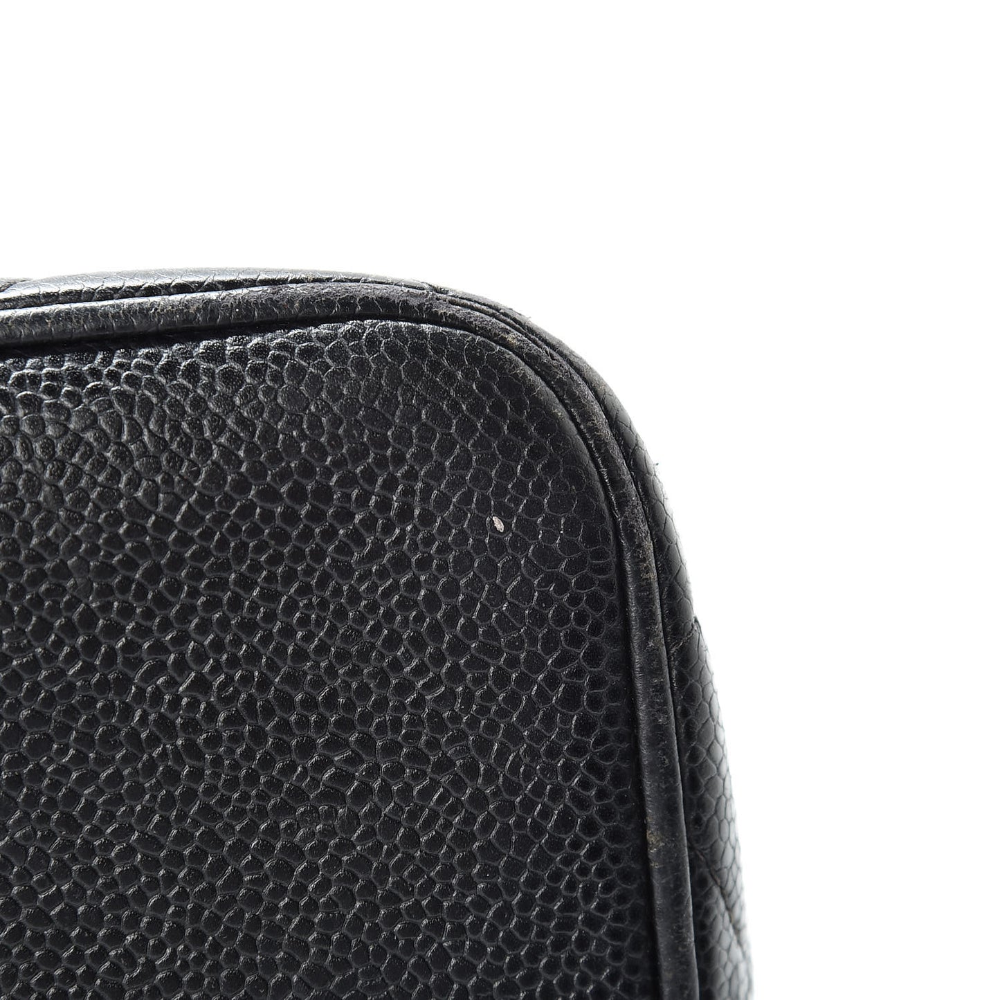 Caviar Quilted Medallion Tote Black