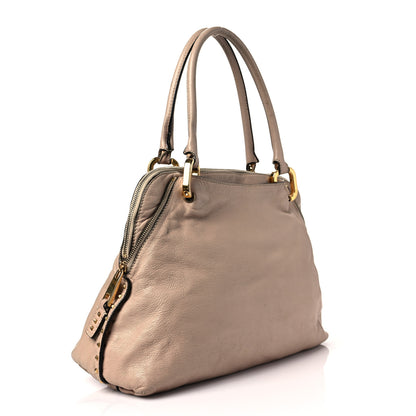 Marc Jacobs Lambskin Paradise Rio Satchel Beige 2 of 14