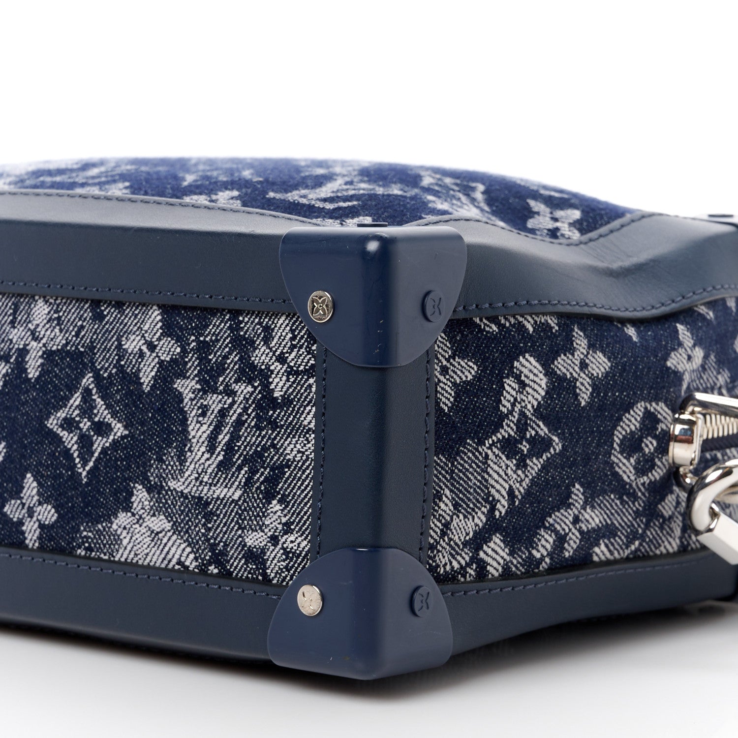 Louis Vuitton LOUIS VUITTON Monogram Tapestry Soft Trunk Bleu 10 of 12