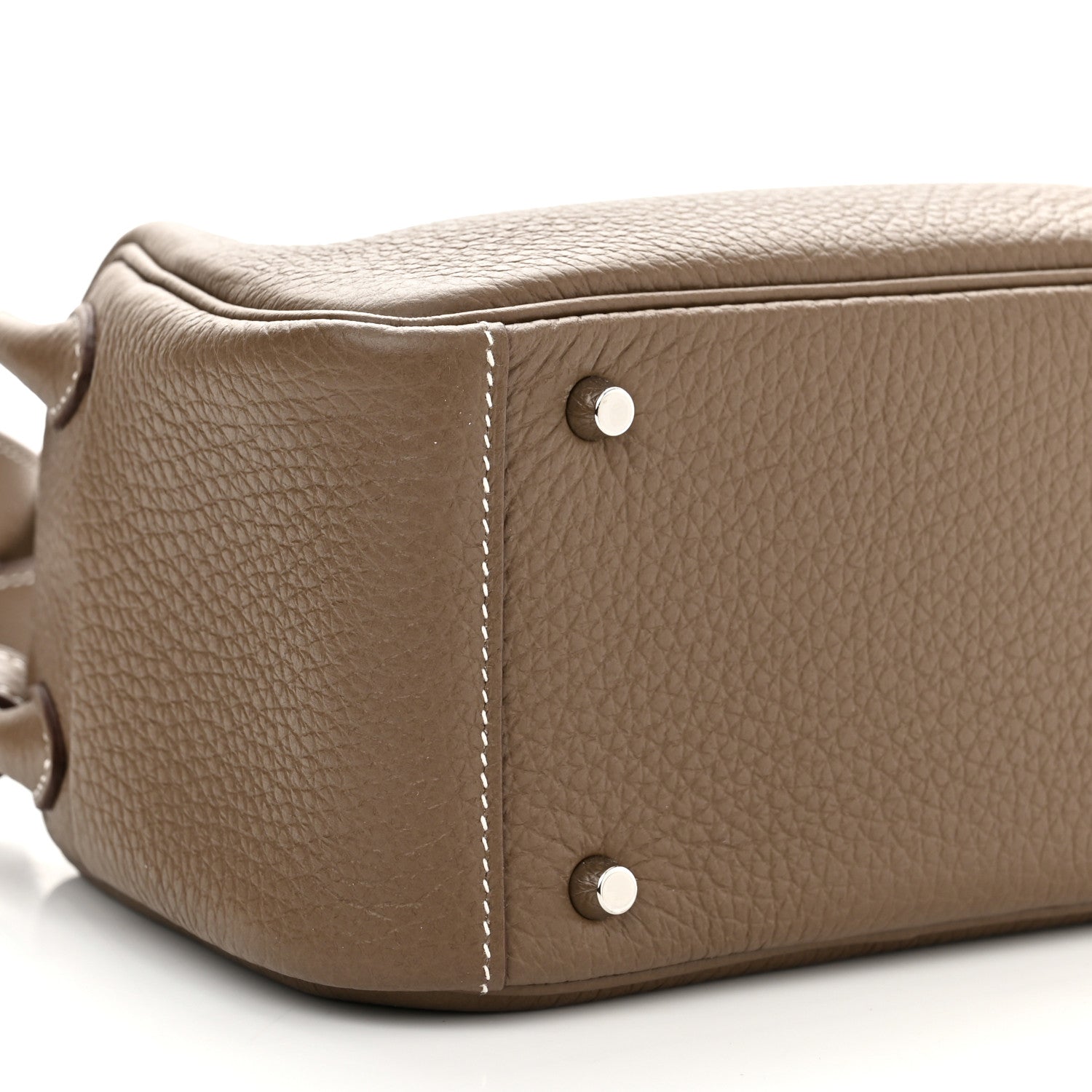 Hermes Taurillon Clemence Mini Lindy 20 Etoupe 9 of 11