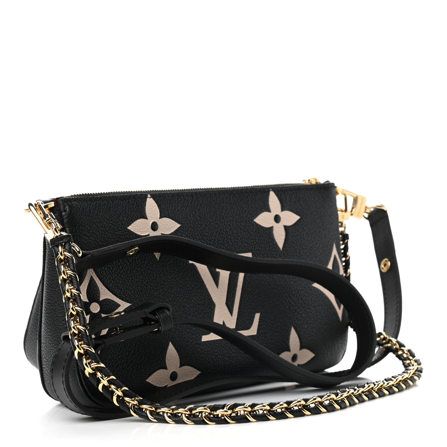 Louis Vuitton Empreinte Monogram Giant Multi Pochette Accessories Black Beige 3 of 9