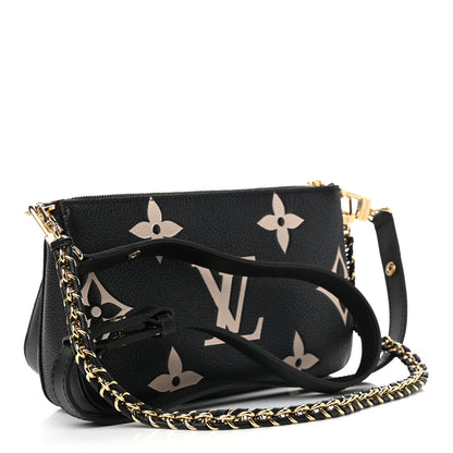 Louis Vuitton Empreinte Monogram Giant Multi Pochette Accessories Black Beige 3 of 9