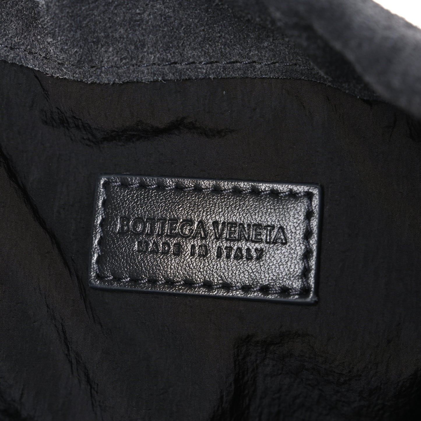 Suede Calfskin Intrecciato Medium Dustbag Grey