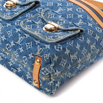Louis Vuitton Denim Baggy GM Blue 5 of 9