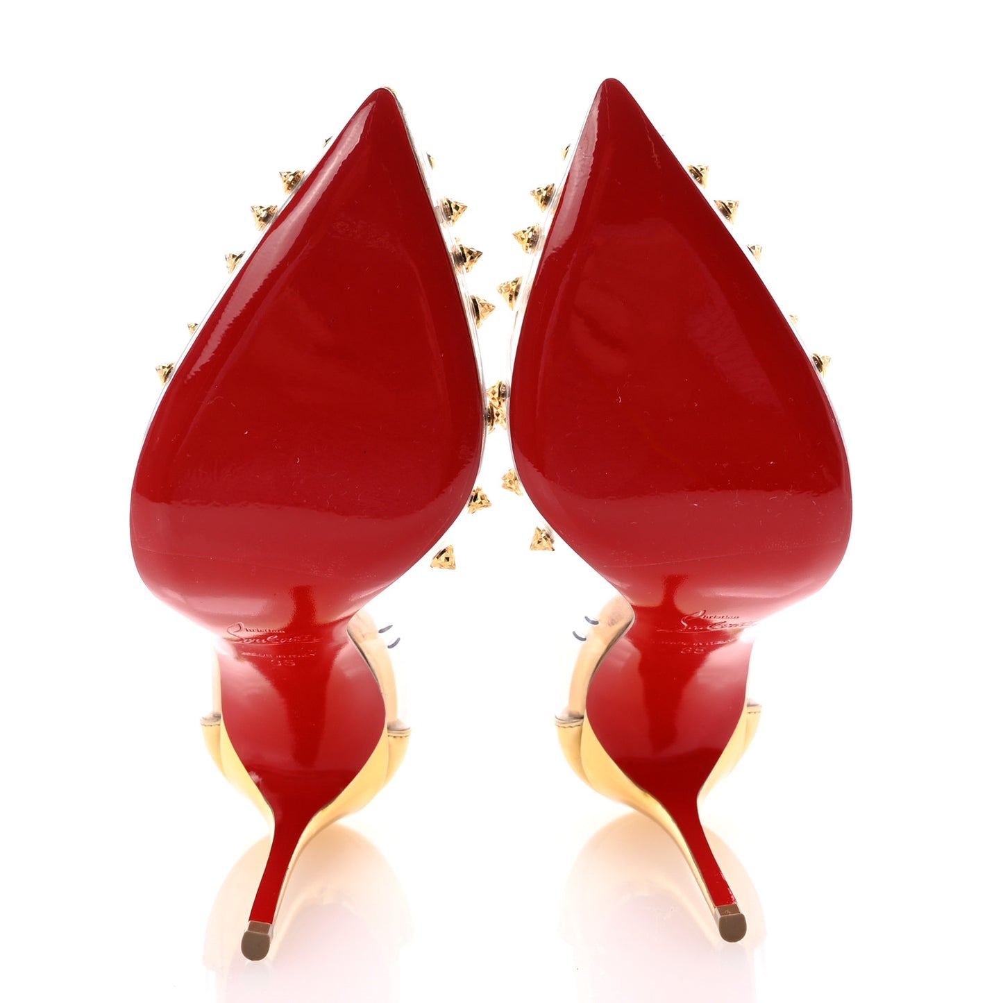 PVC Patent Collaclou 100 Pumps 35 Gold