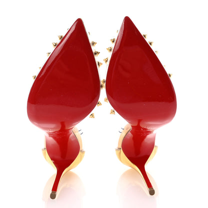 Christian Louboutin PVC Patent Collaclou 100 Pumps 35 Gold 6 of 9