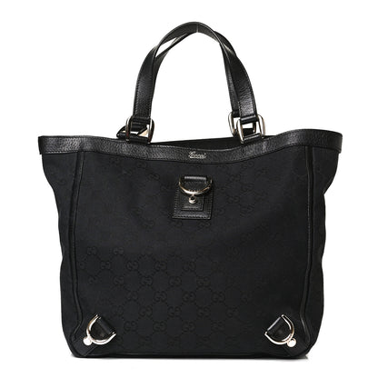 Gucci Monogram Small Abbey Tote Black 1 of 9