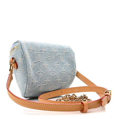 Louis Vuitton Monogram Denim Mini Bumbag Sky Blue 3 of 9