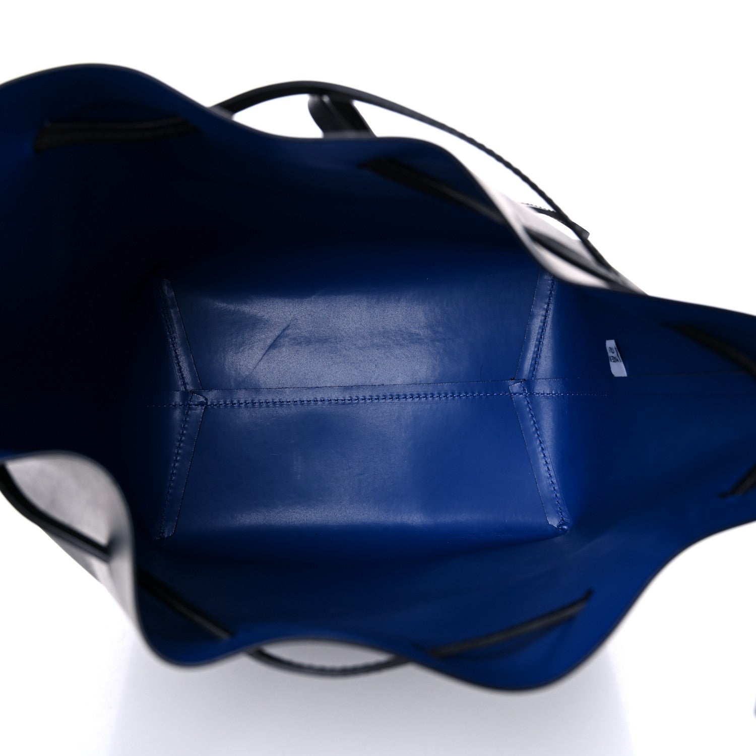 Mansur Gavriel Vegetable Tanned Calfskin Bucket Bag Black Royal 4 of 16