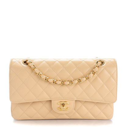 Chanel Caviar Quilted Medium Double Flap Beige Clair 1 of 8