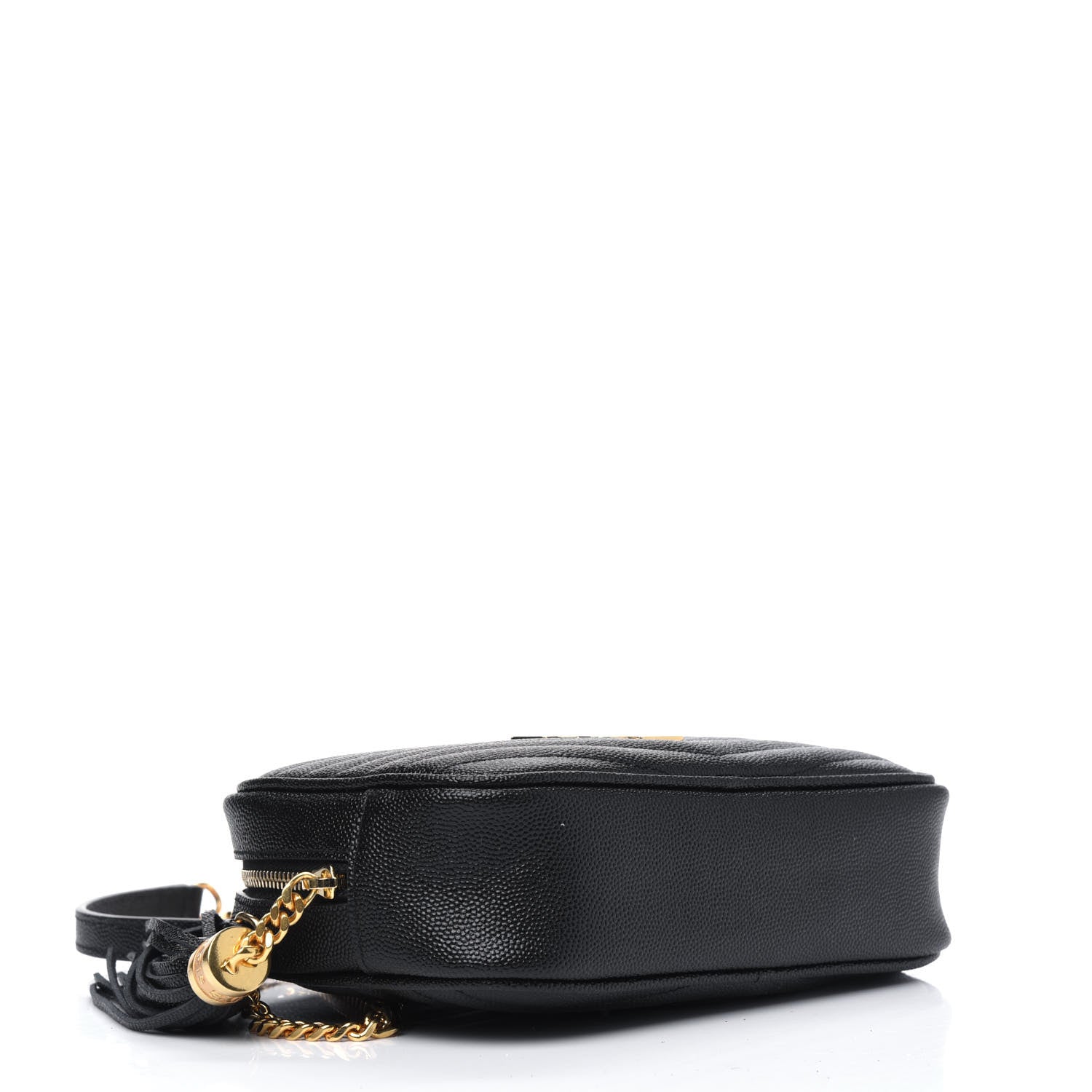 Saint Laurent Grain De Poudre Matelasse Monogram Mini Lou Camera Bag Black 3 of 5