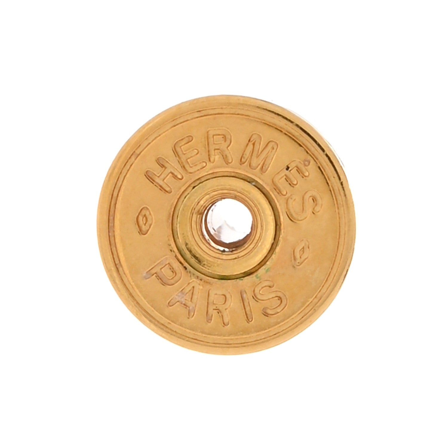 Hermes Gold Swift O'Kelly Earrings Black 4 of 5