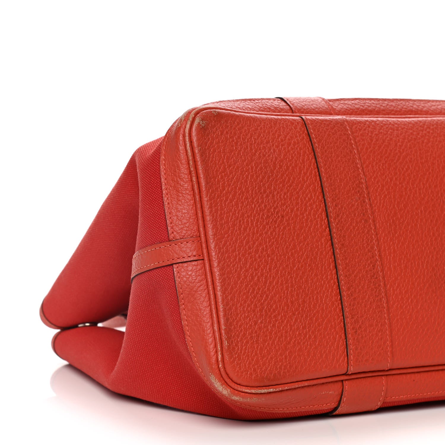 Hermes Toile Officier Negonda Garden Party 36 Rouge Tomate Capucine 9 of 29