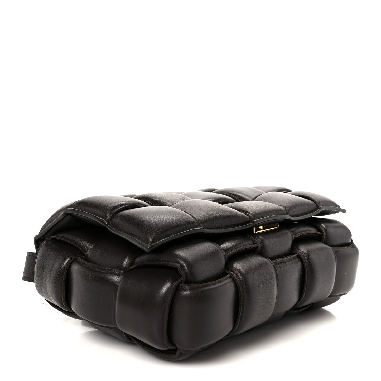 Nappa Maxi Intreccio Padded Cassette Crossbody Bag Fondant