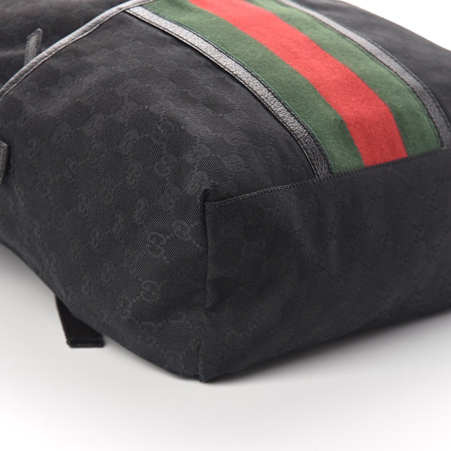 Gucci GG Monogram Web Medium Classic Backpack Black 8 of 9