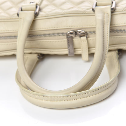 Chanel Aged Calfskin Quilted Paris New York PNY Laptop Bag Ivory 20 of 22