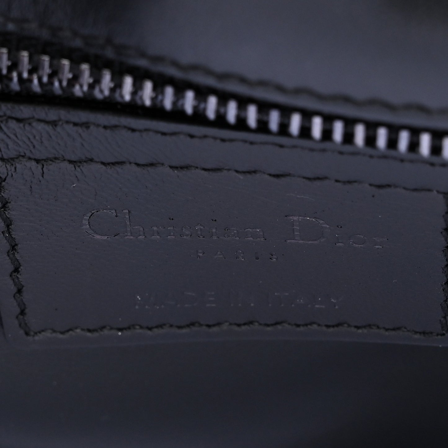 Calfskin Macrocannage Small Caro Bag Black