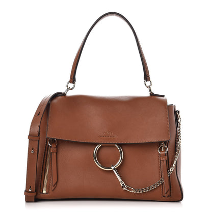Chloe Calfskin Medium Faye Day Shoulder Bag Tan 1 of 7