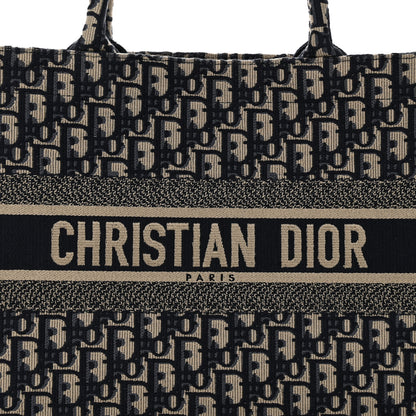 Christian Dior Oblique Medium Book Tote Blue Multicolor 8 of 11
