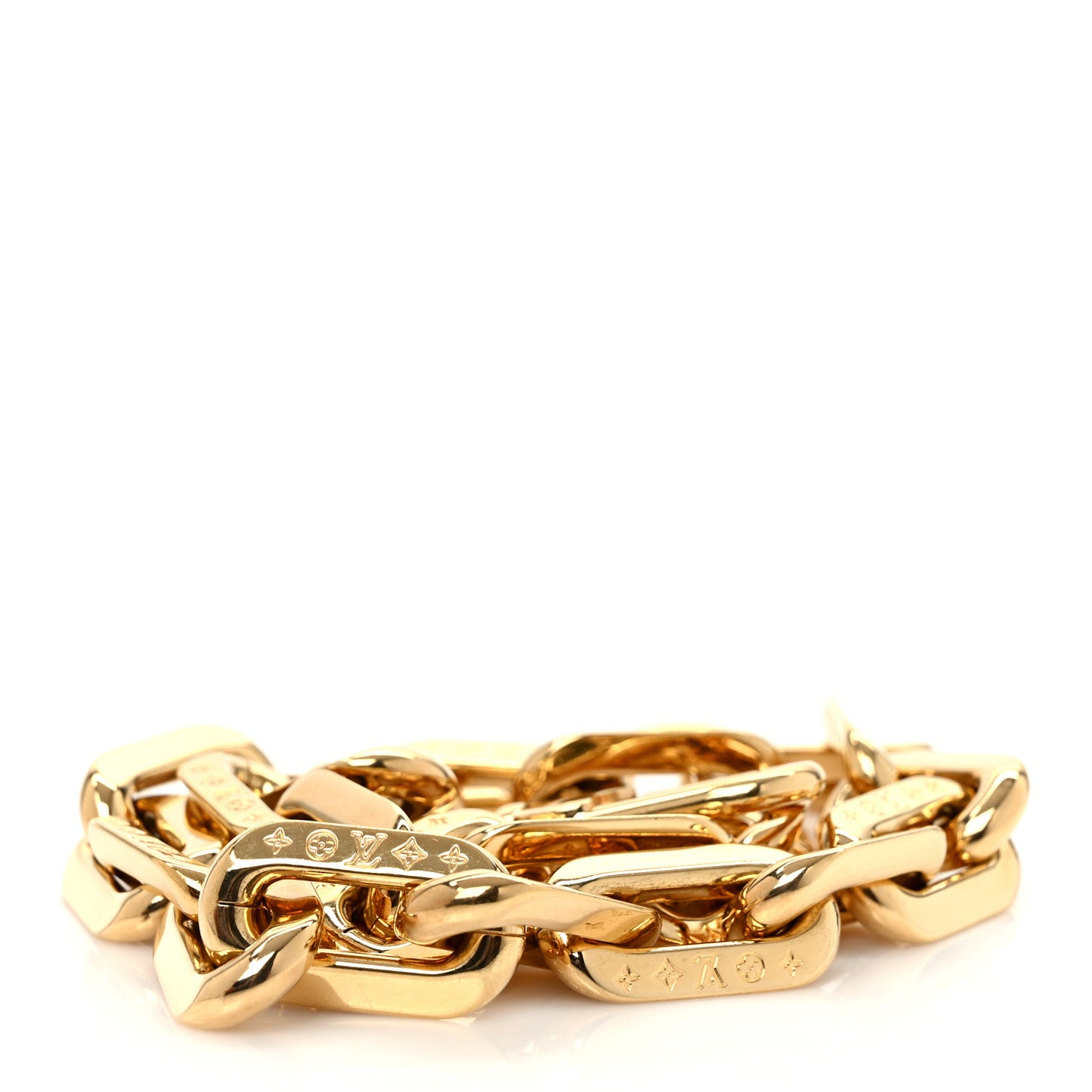 Metal Coussin Chain Strap Gold