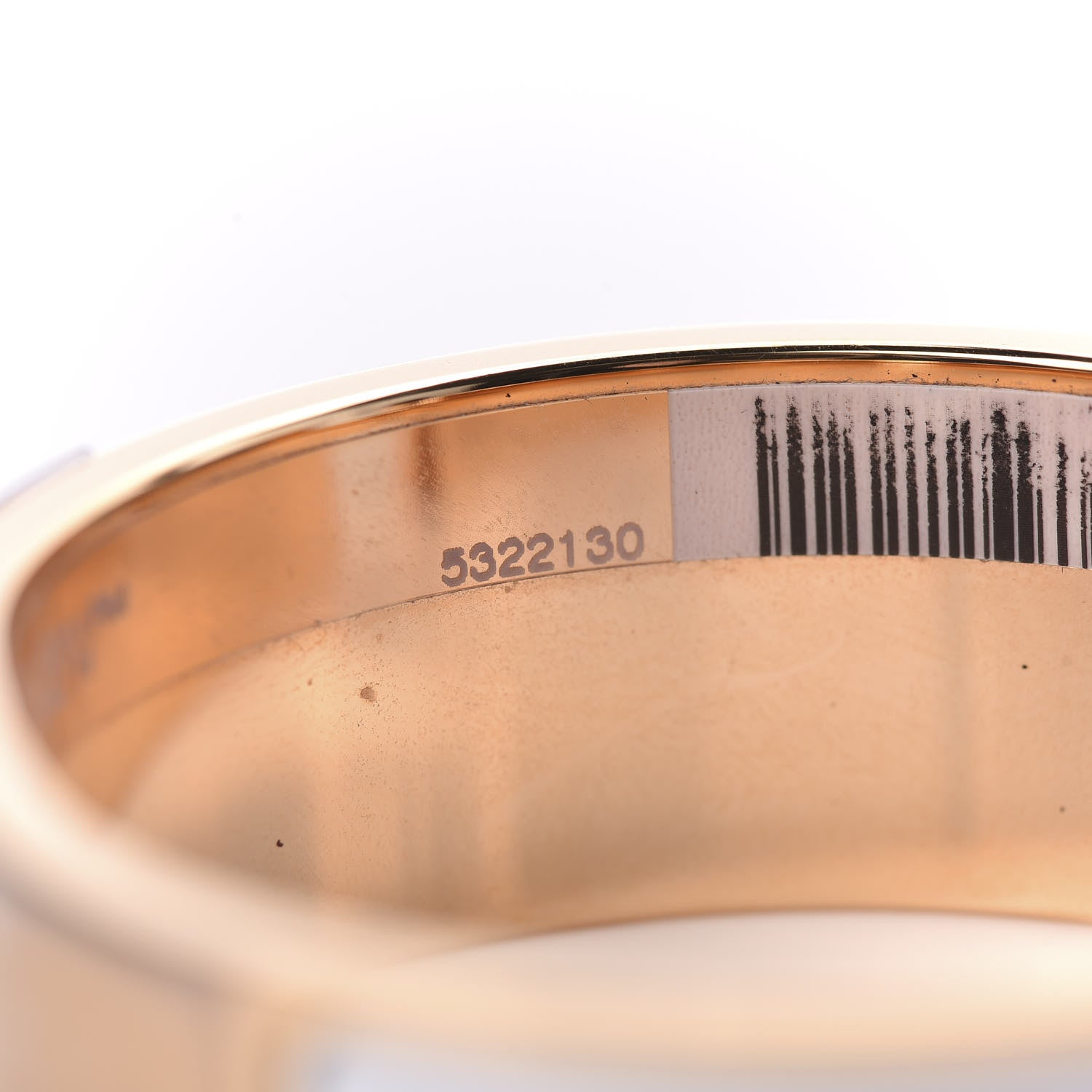 Hermes Enamel Wide Clic Clac H Bracelet PM White 5 of 6